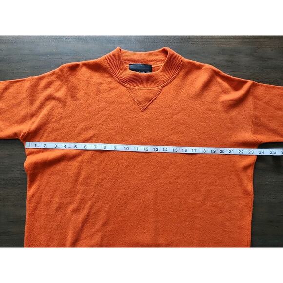 Erika Cavallini Orange Oversized Wool Cashmere Blend Sweater Size Small Euc - Picture 6 of 7